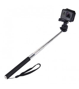 PULUZ PU55 Extendable Selfie Stick Adjustable Telescoping Handheld Monopod Pole for GoPro Hero 7/6/5/5 Session/4Session/4/3+/3/2/1, DJI Osmo Action Camera