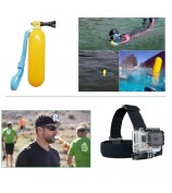 10 in 1 Accessories Kit with Floating Hand Grip, Chest Belt for GoPro Hero 4/3+/3/2/1 SJ4000/5000/6000/Xiaomi Yi