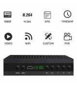 JN-821T2 512MB 10Bit TV Set-Top Box 1080P HD WiFi Media Player - EU Plug