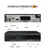 JN-821T2 512MB 10Bit TV Set-Top Box 1080P HD WiFi Media Player - EU Plug