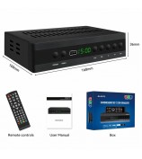 JN-821T2 512MB 10Bit TV Set-Top Box 1080P HD WiFi Media Player - EU Plug