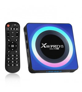 X88 Pro 13 8K Ultra HD Android 13.0 Smart TV Box with Remote Control (2GB+16GB) - US Plug