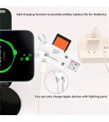 NK908C HD 4-in-1 Ip / USB-C 3.0 / USB-A 3.0 / Micro Charging Adapter SD / TF Card Reader - White