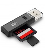 KAWAU C296 MINI USB 2.0 SD TF Memory Card Reader Mini Adapter for SDXC SDHC MicroSDXC MMC II