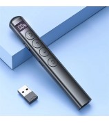 S7 Wireless PPT Remote Laser Pointer Powerpoint Office Presentation Page Turning Clicker - Black