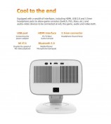 LENOVO Xiaoxin 100P 360-Degree PTZ Projector Portable 1080P HD Video Projector 2+32G, EU Plug