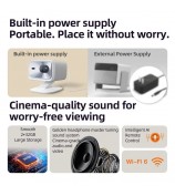 LENOVO Xiaoxin 100P 360-Degree PTZ Projector Portable 1080P HD Video Projector 2+32G, EU Plug