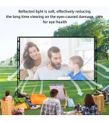 16:9 84-inch Folded HD Projector Screen Outdoor High Resolution Projection Screen Cloth with Portable Bracket