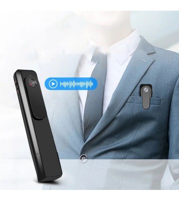 008 1080P Mini Camera Cam Video Smart Voice Recording Audio Recorder Pen USB U Disk Collar Clip