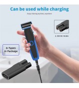 6Pcs / Set UC-150 5V Type-C Female to 2 Pin Adapter Kit Charger Adapter for Electric Hair Clipper Shavers