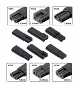 6Pcs / Set UC-150 5V Type-C Female to 2 Pin Adapter Kit Charger Adapter for Electric Hair Clipper Shavers