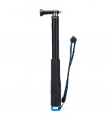 For GoPro Extendable Selfie Stick 19-inch Non-Slip Handle Aluminum Alloy Selfie Stick - Blue