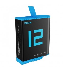 TELESIN GP-BTR-901 1750mAh Li-Ion Battery Replacement for GoPro Hero 12 / 11 / 10 / 9 Sports Camera