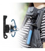 TELESIN TE-ZJZ-001 For GoPro Hero/DJI Action 2 Backpack Shoulder Strap Action Camera Bracket Mount Stand