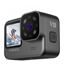 VIRAN V9 4K 60FPS WiFi Anti-Shake Action Camera IP68 Waterproof Dual Screen Motorcycle Video Recorder