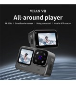 VIRAN V9 4K 60FPS WiFi Anti-Shake Action Camera IP68 Waterproof Dual Screen Motorcycle Video Recorder