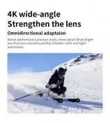 VIRAN V9 4K 60FPS WiFi Anti-Shake Action Camera IP68 Waterproof Dual Screen Motorcycle Video Recorder