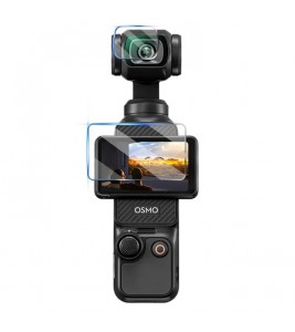 STARTRC 1132533 2 Sets for DJI Osmo Pocket 3 Camera Lens+Screen Tempered Glass Films