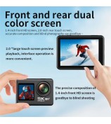 V5 5K WiFi EIS Anti-shake Action Camera 30m Waterproof Dual Screen Sports Camera