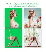 Portable 3x2M Green Screen Backdrop with Stand Kit for Photography Video Streaming Chroma Key