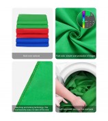 Portable 3x2M Green Screen Backdrop with Stand Kit for Photography Video Streaming Chroma Key