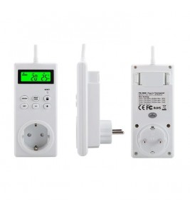 TS-3000 Thermoregulator Wireless Temperature Controller Thermostat Switch Timer Socket with Backlit - EU Plug