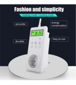 TS-3000 Thermoregulator Wireless Temperature Controller Thermostat Switch Timer Socket with Backlit - EU Plug