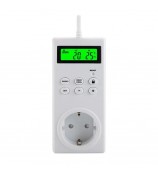 TS-3000 Thermoregulator Wireless Temperature Controller Thermostat Switch Timer Socket with Backlit - EU Plug