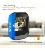 C16 2.4 inch Smart Door Viewer 90 Degree Wide Angle Rechargeable Doorbell HD Digital Door Peephole Camera