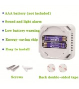 Carbon Monoxide Detector with LCD Display Battery Powered Home CO Alarm Sensor