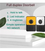 D30 Wireless Voice Intercom Doorbell Volume Adjustable Two Way Talk Door Bell