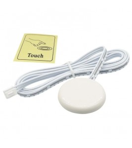 Drill Free Partition Touch Sensor Switch for Wardrobe Light Kitchen Cabinet Lamp - Central Control / White