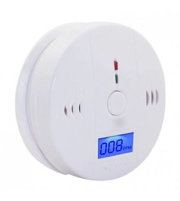 XY-602 Accurate Carbon Monoxide Detector Battery Powered CO Poisonous Toxic Gas Sensor Monitor with LCD Display Easy to Read (English Version)