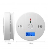 XY-602 Accurate Carbon Monoxide Detector Battery Powered CO Poisonous Toxic Gas Sensor Monitor with LCD Display Easy to Read (English Version)