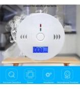 XY-602 Accurate Carbon Monoxide Detector Battery Powered CO Poisonous Toxic Gas Sensor Monitor with LCD Display Easy to Read (English Version)