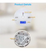 XY-602 Accurate Carbon Monoxide Detector Battery Powered CO Poisonous Toxic Gas Sensor Monitor with LCD Display Easy to Read (English Version)