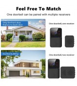 ML005 Tuya Wireless Smart WiFi Doorbell HD Camera USB Home Phone Remote Video Intercom Monitor