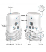 DBM-8 Light Night Wireless Two-way Audio Baby Monitor Talk Back Intercom Sound Alert for Infant - AU Plug