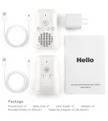 DBM-8 Light Night Wireless Two-way Audio Baby Monitor Talk Back Intercom Sound Alert for Infant - AU Plug