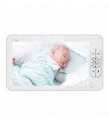 SM70PTZ 7-inch Wireless Digital Baby Monitor Two-Way Talk Camera Home Security Device 2.4GHz Webcam Support Night Vision / Temperature Monitoring - US Plug