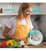 SM70PTZ 7-inch Wireless Digital Baby Monitor Two-Way Talk Camera Home Security Device 2.4GHz Webcam Support Night Vision / Temperature Monitoring - US Plug