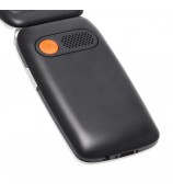 UNIWA V202T 1.77-Inch 4G Ultra Long Standby Dual-SIM Folding Phone - Black / Language Pack 1