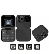 Miniphone SERVO i16 Pro - Dual SIM 2G 32MB+32MB Flip Foldable Phone - Black