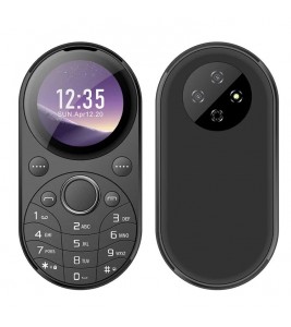 SERVO i15 Mini Dual SIM Miniature Circular 2G Feature Phone - Black