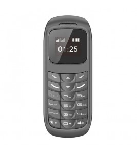 BM70 Dual SIM 0.66-inch Mini Bar Phone 2G GSM Mobile Phone - Grey