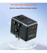 DUDAO A65Pro Universal 65W Fast Charging Travel Adapter Global Plug Converter Charger