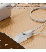 For iPhone 16 / 15 Type-C to iP + Type-C PD 45W Fast Charging HiFi Sound Headphone Adapter - Tarnish