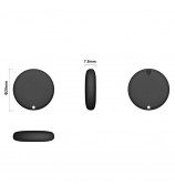 F08 Smart GPS Tracker Anti-Lost Round Mini Global Locator Works with Apple Find My - Black