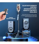 K29 2.15m Handheld Bluetooth Selfie Stick 360 Degree Rotatable Gimbal Tripod Stand
