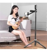 X60 1.8m Extendable Cell Phone Tripod Selfie Stick with Bluetooth Remote Control for iPhone / Samsung / Huawei